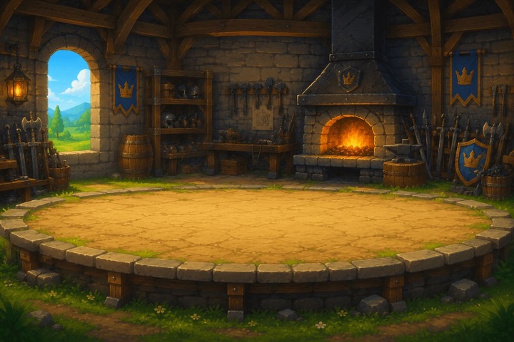 The blacksmith's workshop